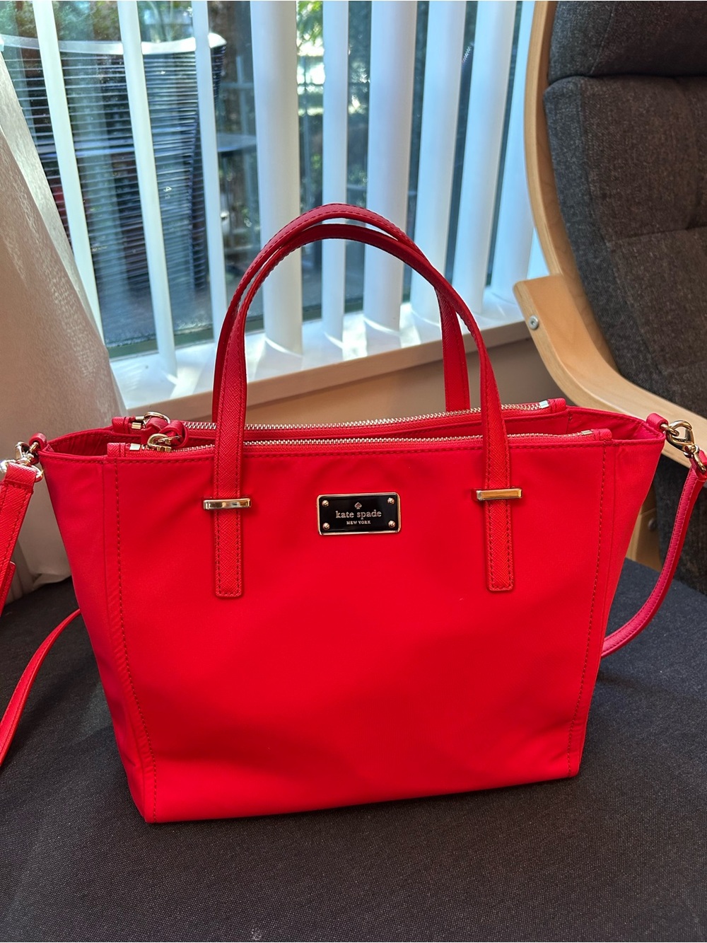 Kate Spade Wilson Road Alyse Nylon Satchel Medium